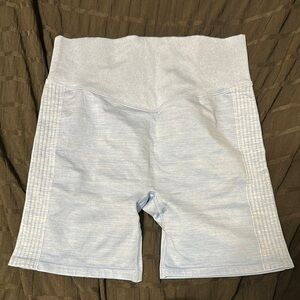 PINK Victoria's Secret Blue High-Waisted Bike Shorts